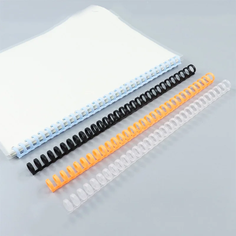 5pcs 12mm 30 Hole Loose-leaf Plastic Binding Ring Spring Spiral Rings for Kid A4 A5 A6 Paper Notebook Stationery Office Supplies