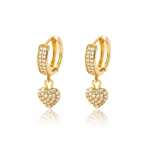 Heart Crystal Earrings for Women ICFTZWE