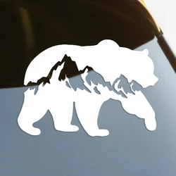 Bear Mountain Die-Cut Vinyl Decal Car Sticker Waterproof Auto Decors on Car Body Bumper Rear Window Laptop choose size #S60113