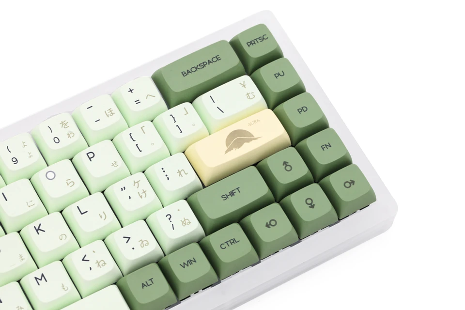 キーボード用キーボードキャップセット,厚手のpbt,抹茶効果,gh60