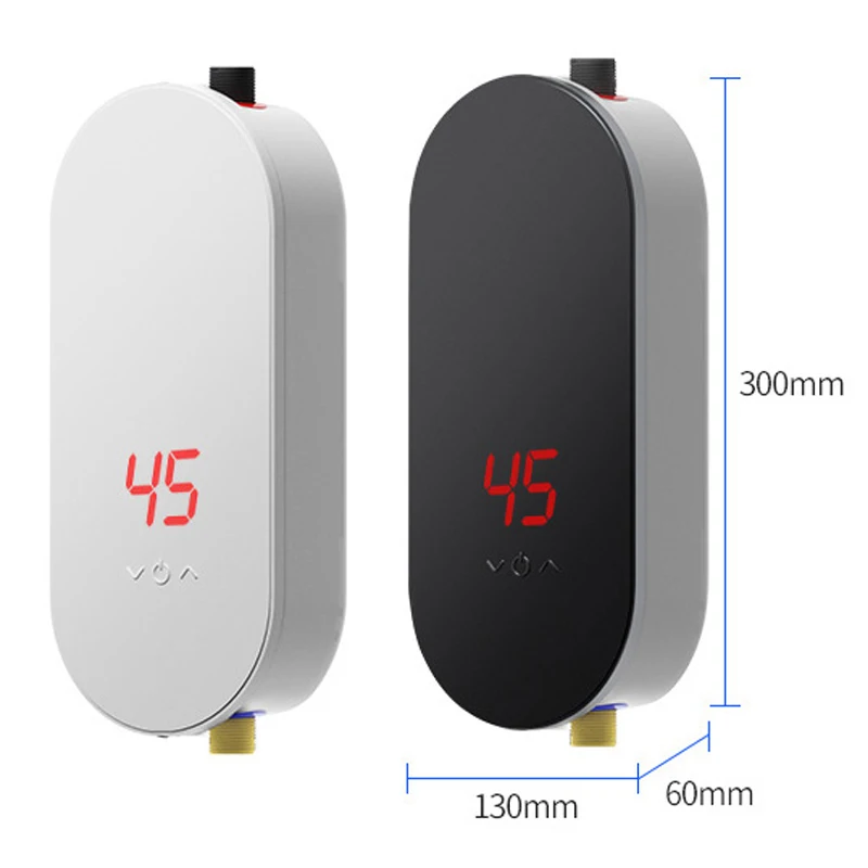 Scaldabagno elettrico istantaneo piccolo scaldabagno per cucina domestica 5.5KW riscaldamento rapido