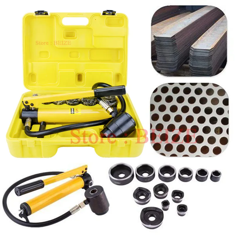 Conjunto de Cortador de Conduíte Elétrico Knockout Punch Kit de Ferramentas Hidráulicas Syk8b 8ton Morre