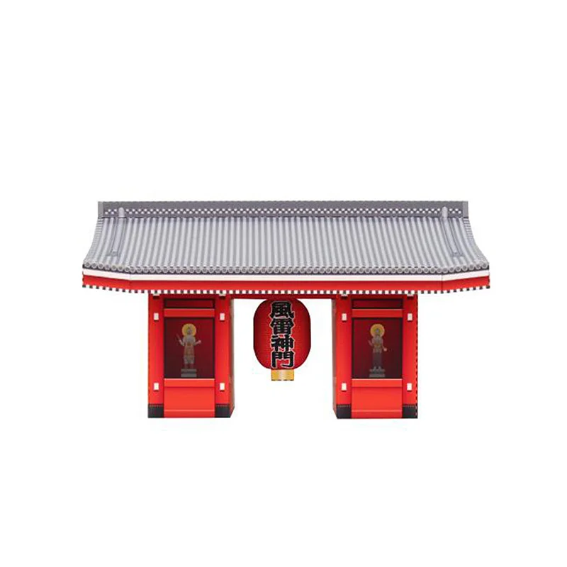 اليابان Senso-ji معبد للطي صغيرة ثلاثية الأبعاد ورقة نموذج البيت Papercraft DIY بها بنفسك الفن اوريغامي بناء الاطفال الكبار الحرفية اللعب QD-135