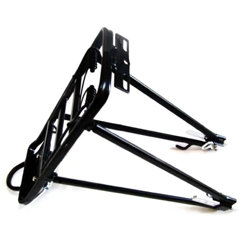 Heavy Bicycle Bike Rear Shelf Aluminum Alloy Frame Bracket Black Adjustable Luggage Rack Strong bearing capacity easy to install