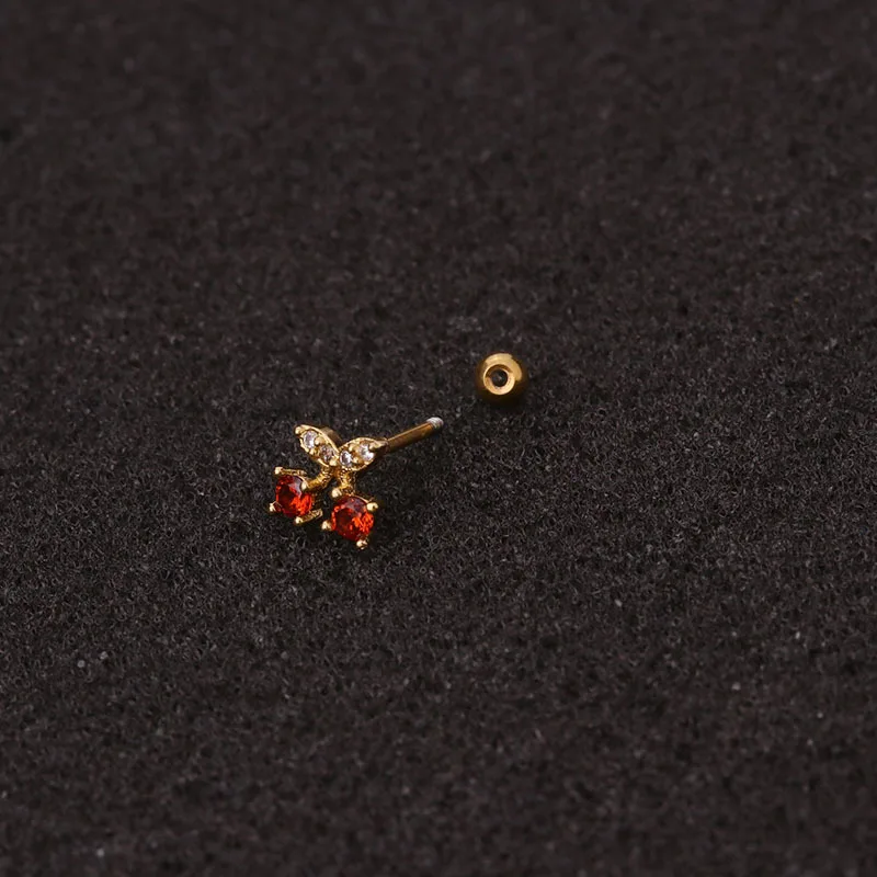 1 قطعة الفولاذ المقاوم للصدأ الحديد الكريستال تشيكوسلوفاكيا الغضروف القرط اللولب تاركوس الغراب محارة Daith الأذن الفص ثقب أقراط مجوهرات