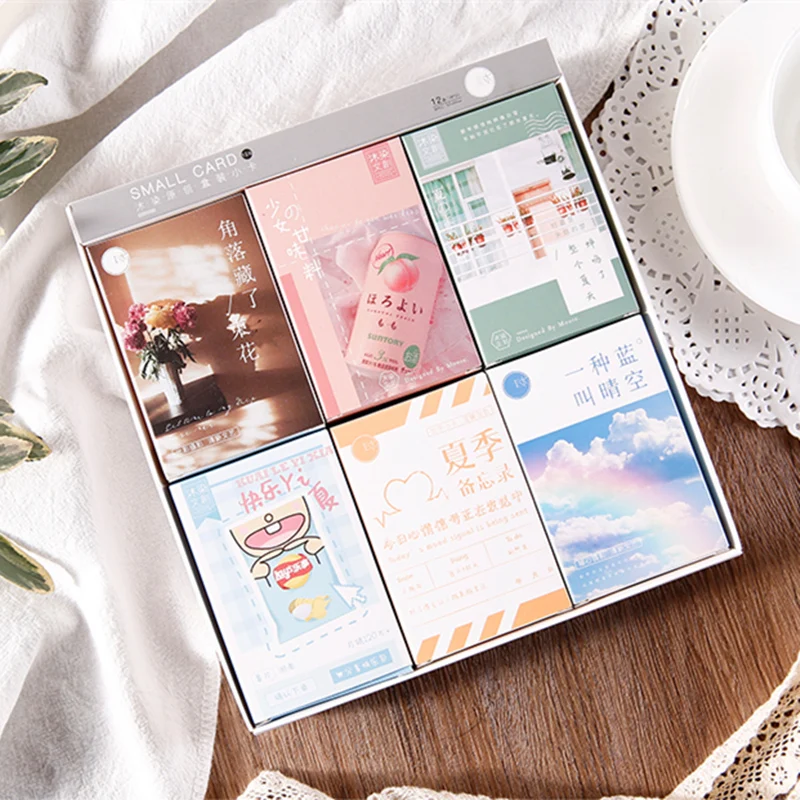 28 Sheets/Set Happy Summer Lomo Card Mini Postcard Creative INS Style Greeting Cards Gift Stationery