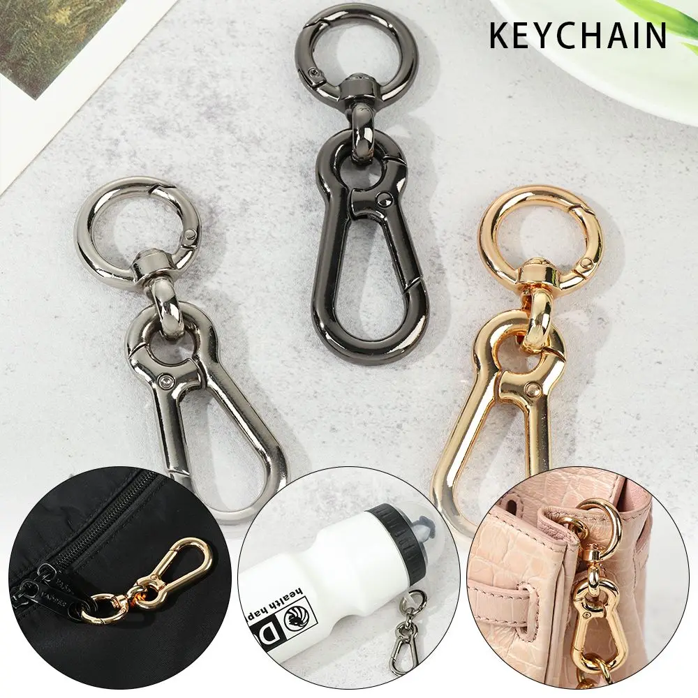 Push Trigger Zinc Alloy Hooks Outdoor Tools Bag Belt Buckle Snap Clasp Clip Spring Gourd Buckles Carabiner Purses Handbags