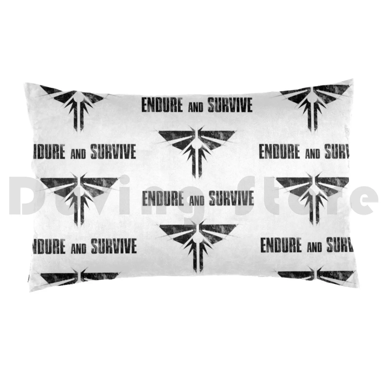 Endure And Survive Pillow Case DIY 50*70 The Last Of Us Endure And Survive Tlou Joel Ellie Fireflies Look