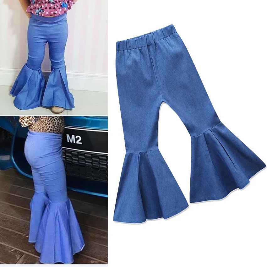 Mama En Me Bijpassende Jeans Meisjes Zomer Kleding Moeder Dochter Broek Denim Familie Look Flared Broek Vrouwen Kinderen Leggings