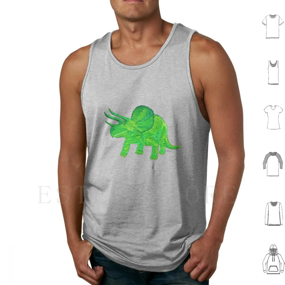 Dinosaur Triceratops 122018 Painting Tank Tops Vest Sleeveless