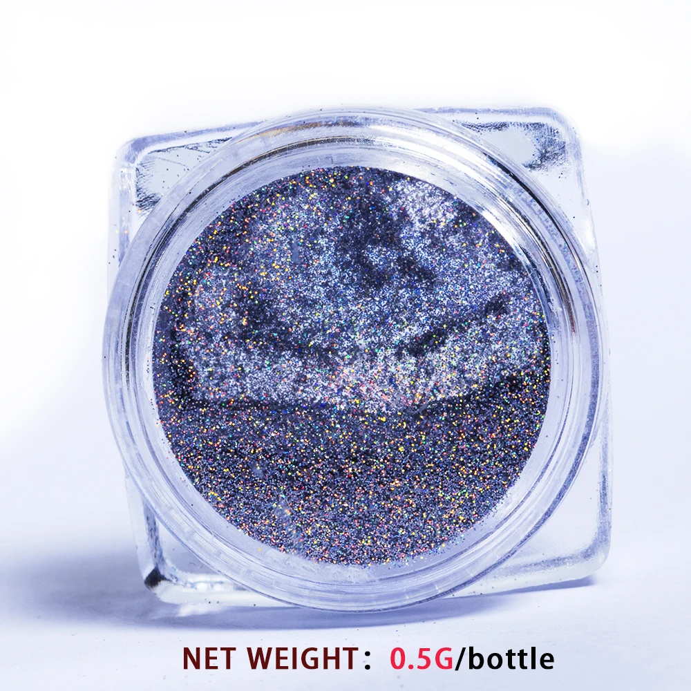 1 fles Starry Nail Glitter Chrome Dompelen Poeders Holografische Laser Glitters Dust Manicure Nail Art Decoraties