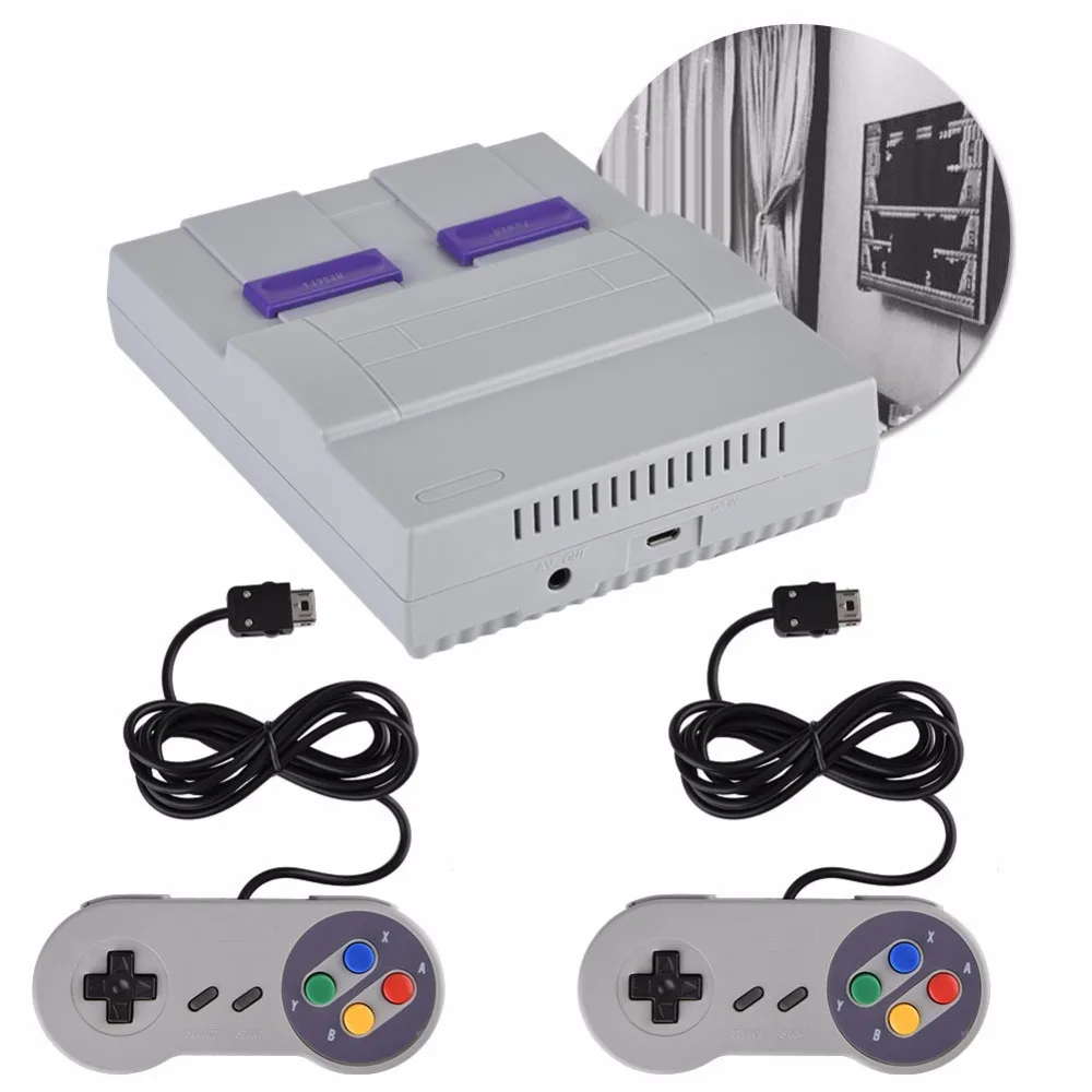 نظام وحدة تحكم ألعاب Super Mini 16 BIT مدمج 94/660 جديد لعام 2025 مع لوحة ألعاب لوحدات تحكم ألعاب نينتندو SNES
