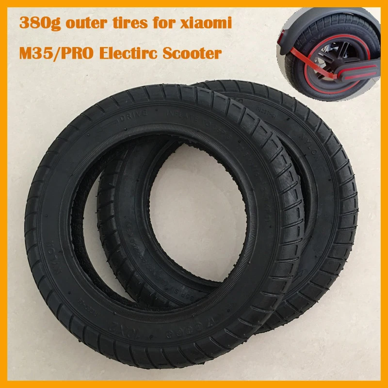 Thick Outer Tire Tyre for Xiaomi M365 1S Pro Electric Scooter, Tire, Rubber Wheel, Tire, Updated, 10 inch, 380g