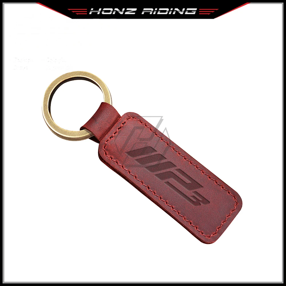 For Piaggio MP3 300 500 HPE Sport Scooter Keychain Cowhide Key Ring