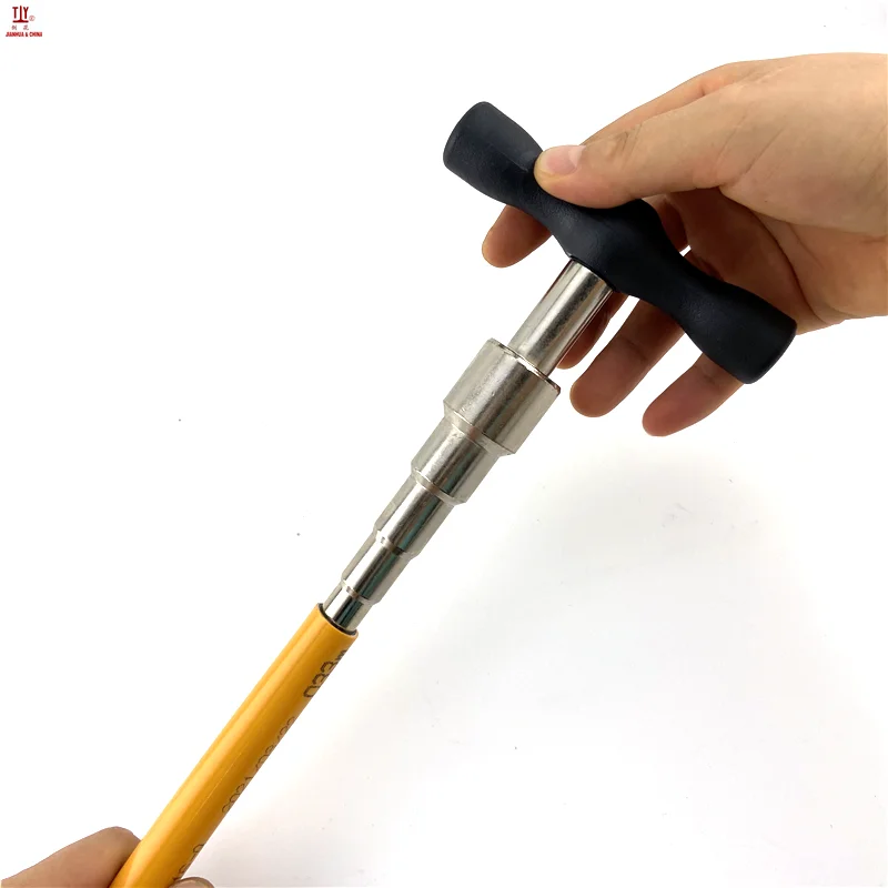 T-Calibrator PPR Aluminum Plastic Pipe Flaring Tool, 12mm 16mm 20mm 26mm Pex Pipe Rounder