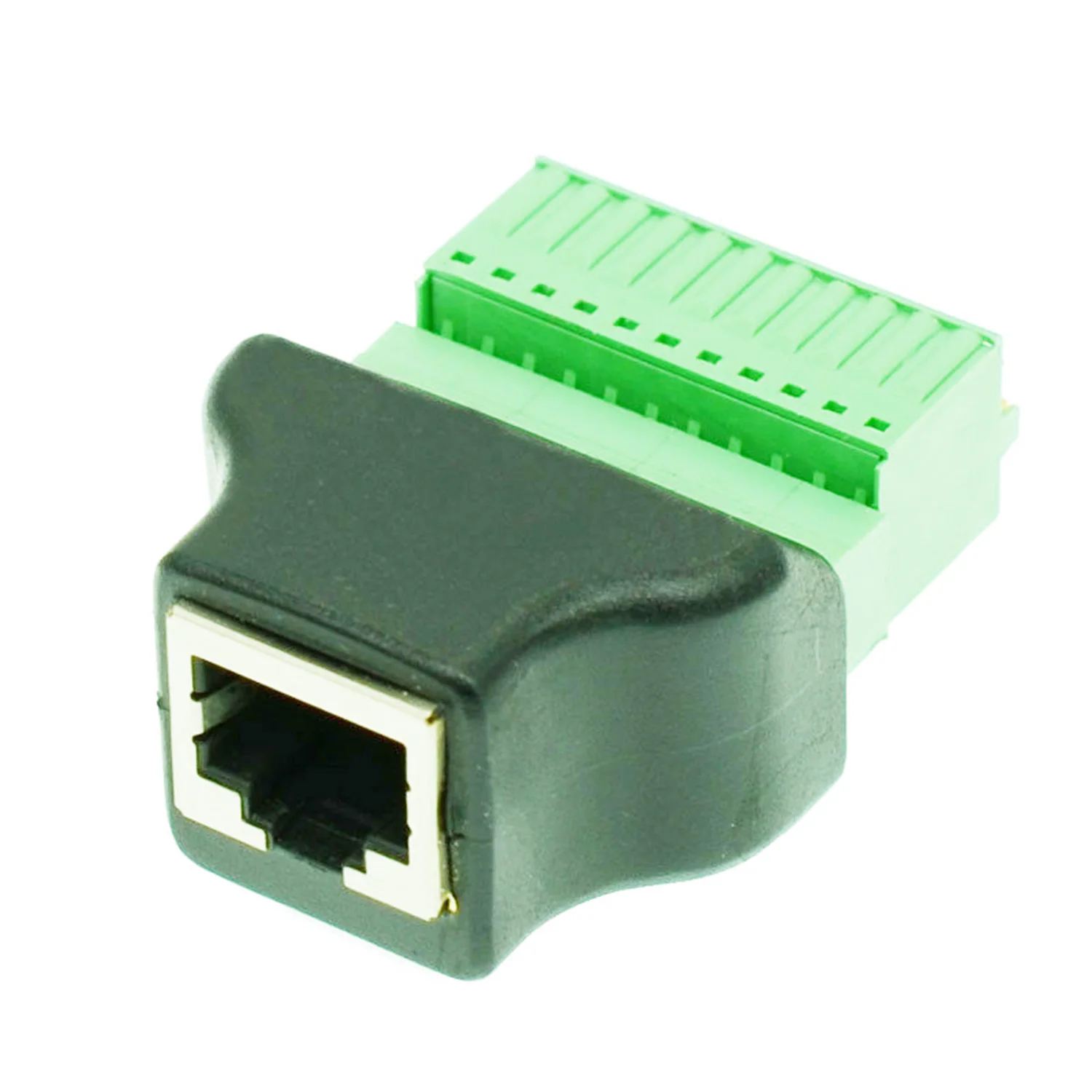 

1pc RJ50 Female to 11 Pin Spring Terminal Block Adapter Adaptor Connector RJ50 Splitter for CCTV DVR CCTV Accessory