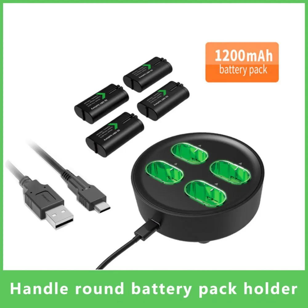 

4pcs 1200mAh Rechargeable Battery Pack With USB Charger For Xbox Series X/S/Xbox One S/X Wireless Controller Battery Replacement