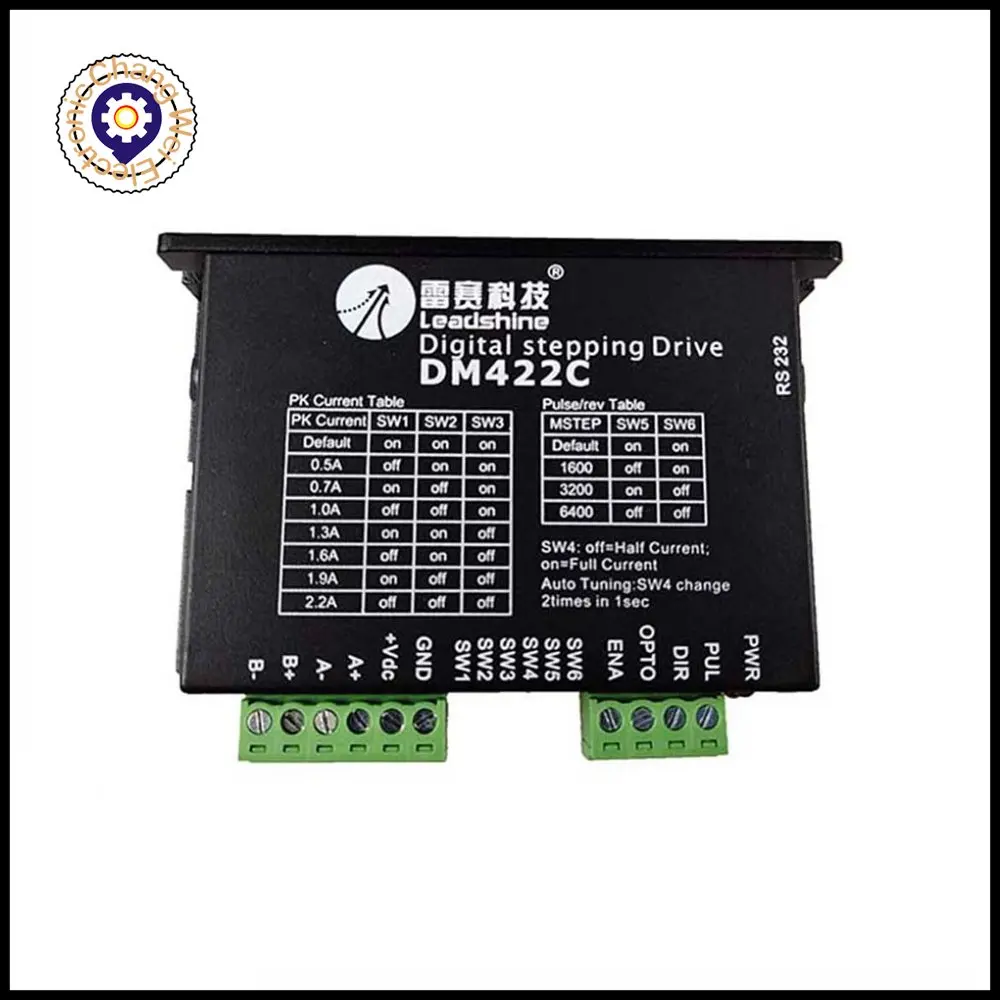 

Leadshine DM422C Step Motor Driver two Phase Input Voltage 10-30V DC Current 0.5-3.5A For engraving machine CNC kit