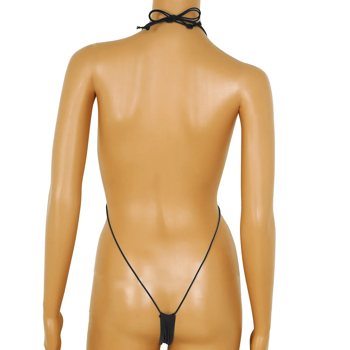 Damskie jednolite kolory Sexy Monokini Mini Bikini strój kąpielowy garnitur stringi stringi proca trójkąt garnitur body