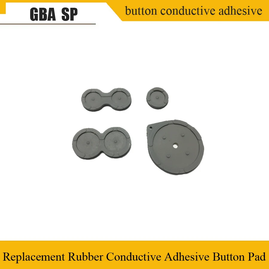 1 Sätze (4 Teile) Gummi leitende Tasten D-Pad für gba sp Silikon Start wählen Tastatur