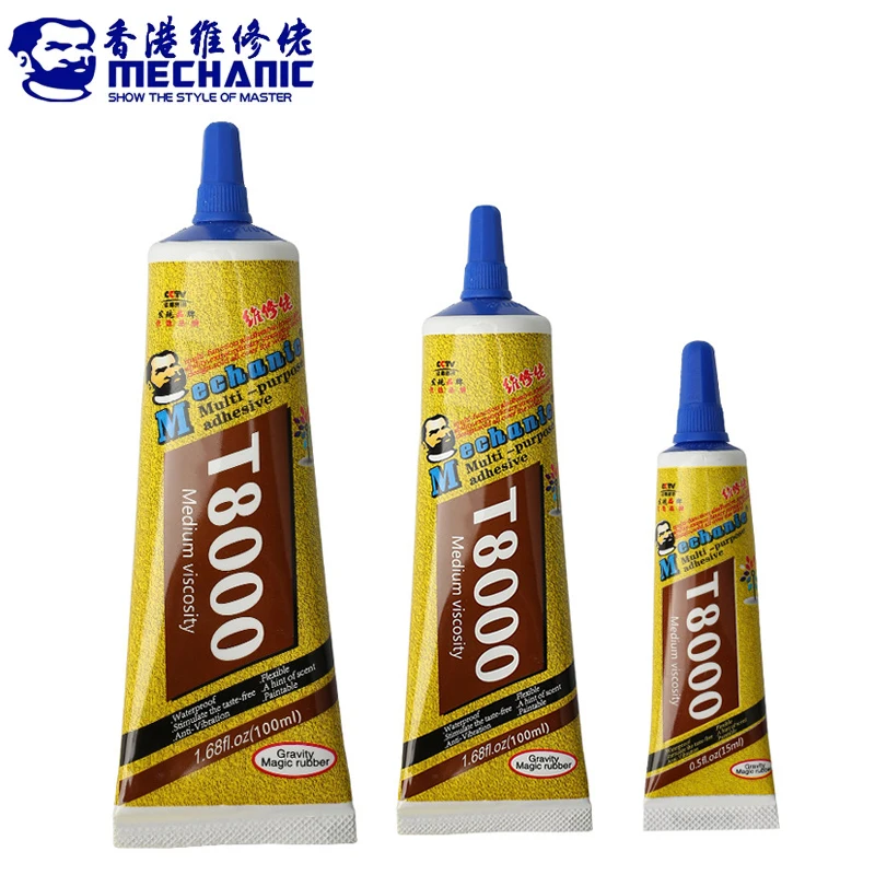 Mechanic 15ML/50ML/110ML LCD Display Frame Liquid Adhesive Glue T8000 for Phone Touch Screen Bonding Glass Frame Repair Glue