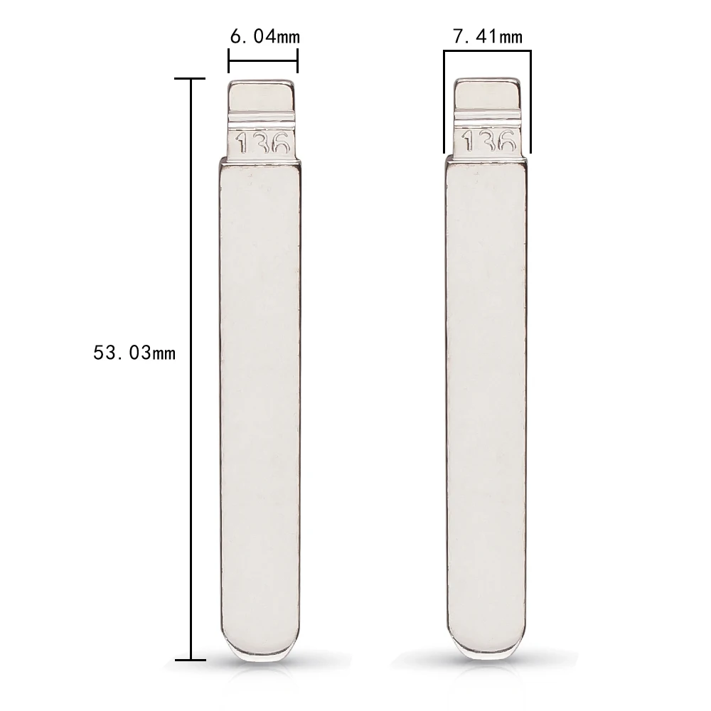 KEYYOU 5X 10X nie. 136 oryginalny zamiennik klucz chowany w obudowie pilota klucz samochodowy puste dla CHANA EADO zdalny klucz składany 136 # Uncut