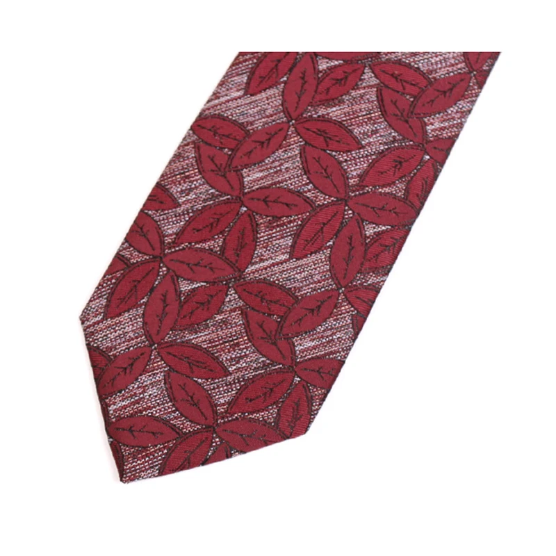 Men 's Business Work Tie New Arrivals High Quality 7CM Dark Red Ties For Men Wedding Party Necktie Male Fashion Formal Neck Tie