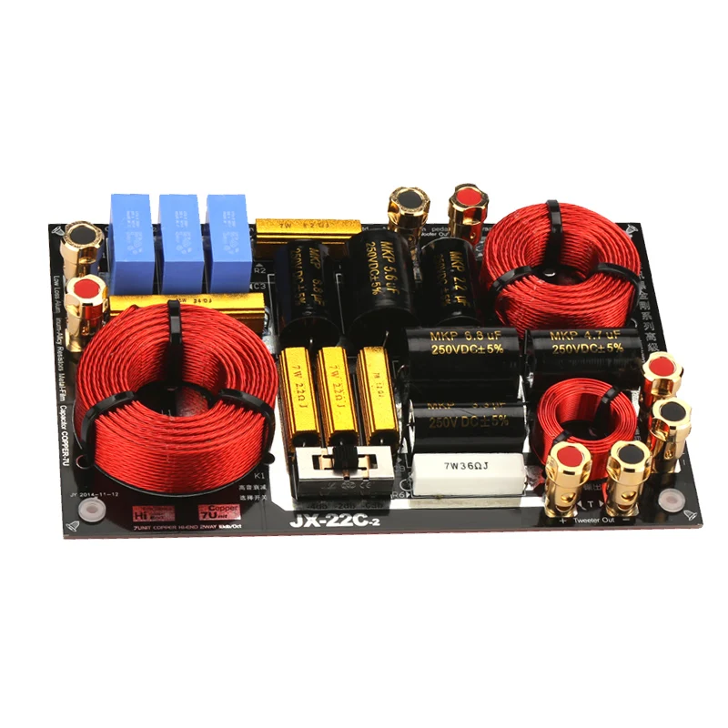HIFIDIY LIVE HI-END JX-22C 2 Way 2 speaker Unit ( tweeter + bass ) HiFi HOME Speakers audio  Frequency Divider Crossover Filters