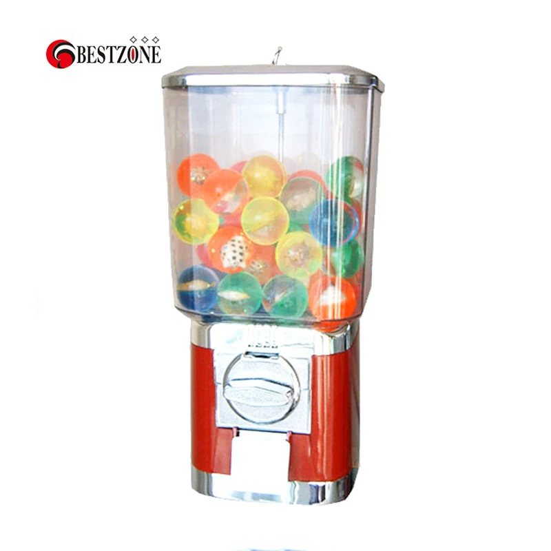 1Pcs Toy Candy Vending Machine Comes With Free Plastic Balls Metal Construction Bouncing Ball Or Plastic Capsule With 25-35MM