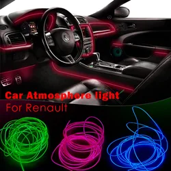 Car LED Light USB Interior Atmosphere Strip Light for Renault Megane 2 3 Duster Logan Clio 4 Laguna Sandero Scenic Captur Sport