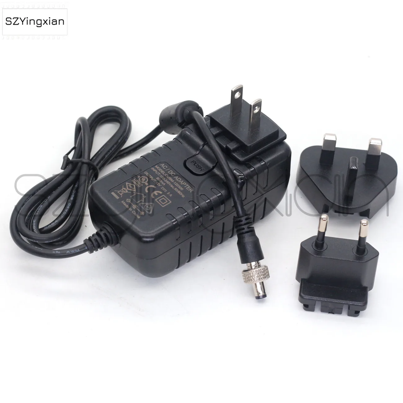 110V-220V Power Adapter To 12V DC2.5 Screw Lock ATOMOS Monitor Power Cord Screw, SMAII HD 702 Video Equipment PIX-E7/PIX-E5