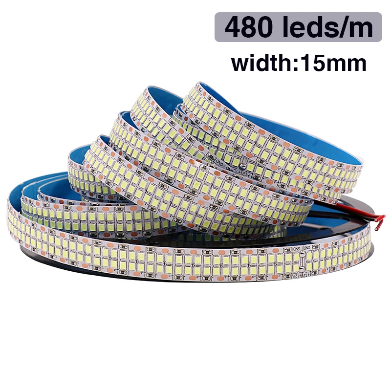 12V LED Strip Light SMD 2835 120/240/480LEDs/m Diode Tape IP21 IP65 IP67 Waterproof Flexible LED Ribbon Rope for Room Decor 5M