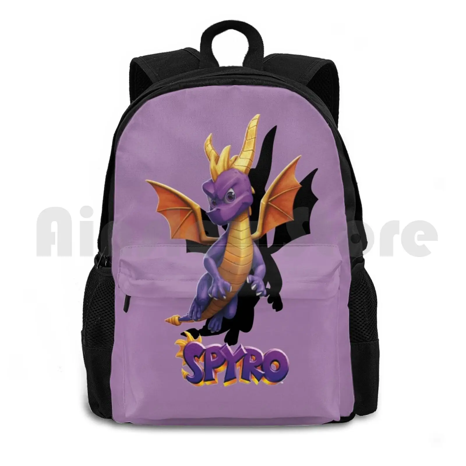 Spyro Outdoor Hiking Backpack Riding Climbing Sports Bag Spyro Dragon Spyro Stance Hd Cartoon Games Gaming Dragon Original