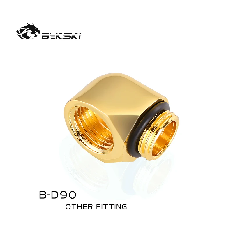 Bykski B-D90 90 Degree Rotating Water Cooling Fittings G1/4' Male