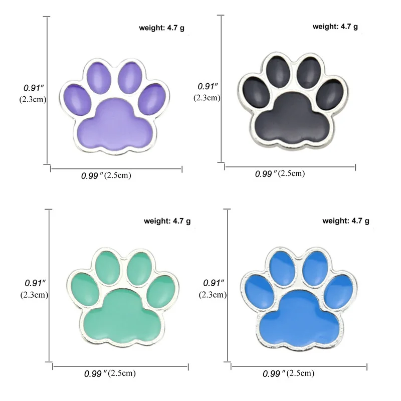 Paw Print Pins Cat Dog Footprints Love Heart Cute badge spille borsa accessori per vestiti spille smaltate per amici regali gioielli