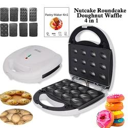 Electric Walnut Cake Maker, Automatic, Mini, Nut, Waffle, Bread, Roundcake, Double Waffle, Iron Toaster, Breakfast Pan, Oven, EU