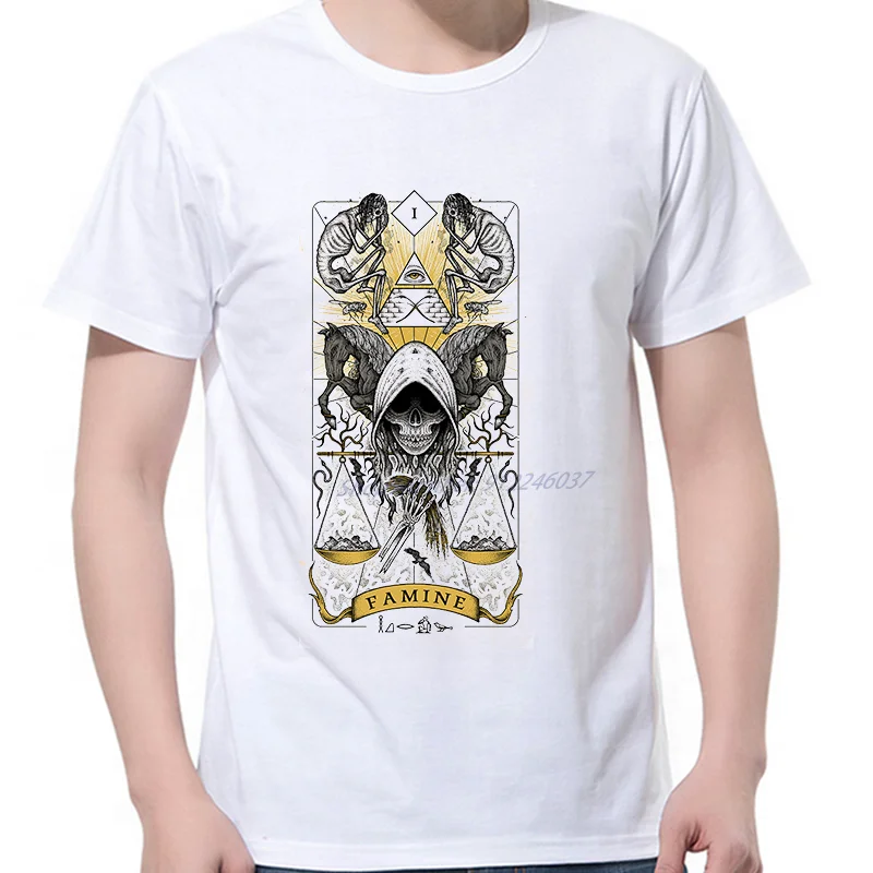 Футболка мужская оверсайз с принтом четырёх сперманов, голода, демонов, сатанизма