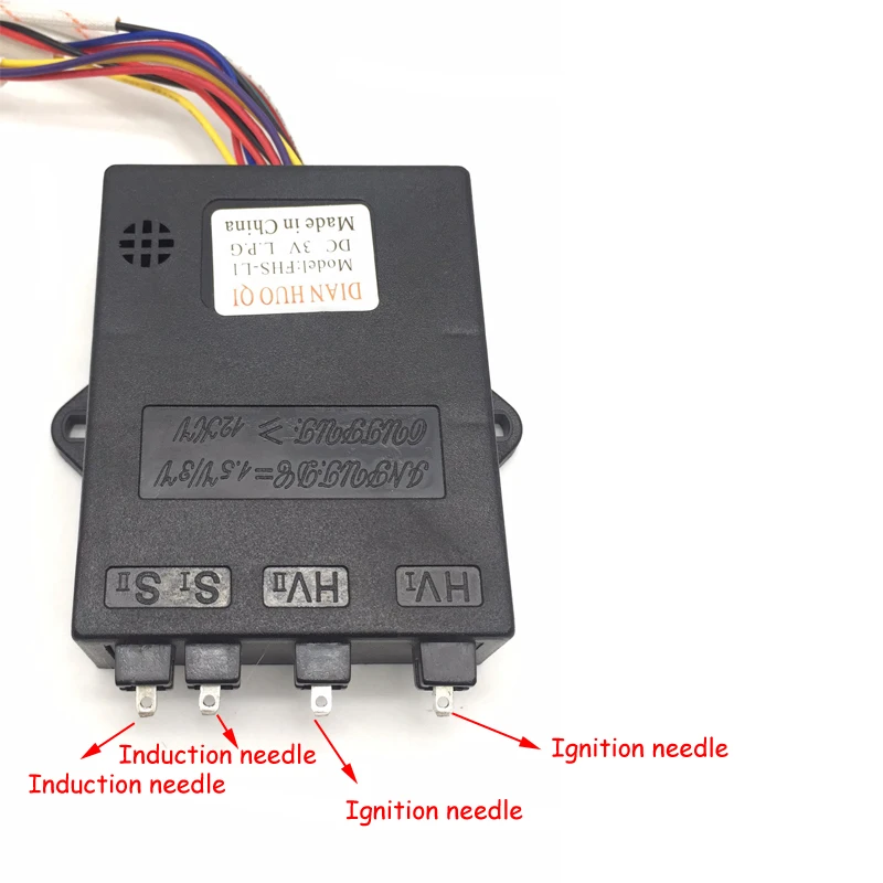 DC 3V Gas Stove Igniter Two Connection Terminals Input 1.5V Output Over 12kV With Five Wires