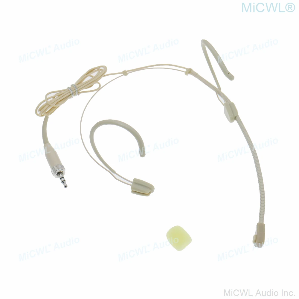 Beige Earset Haken Headset Mikrofon für Sennheiser G2 G3 G4 Wireless BeltPack Sender Unidirektionale Mikrofone