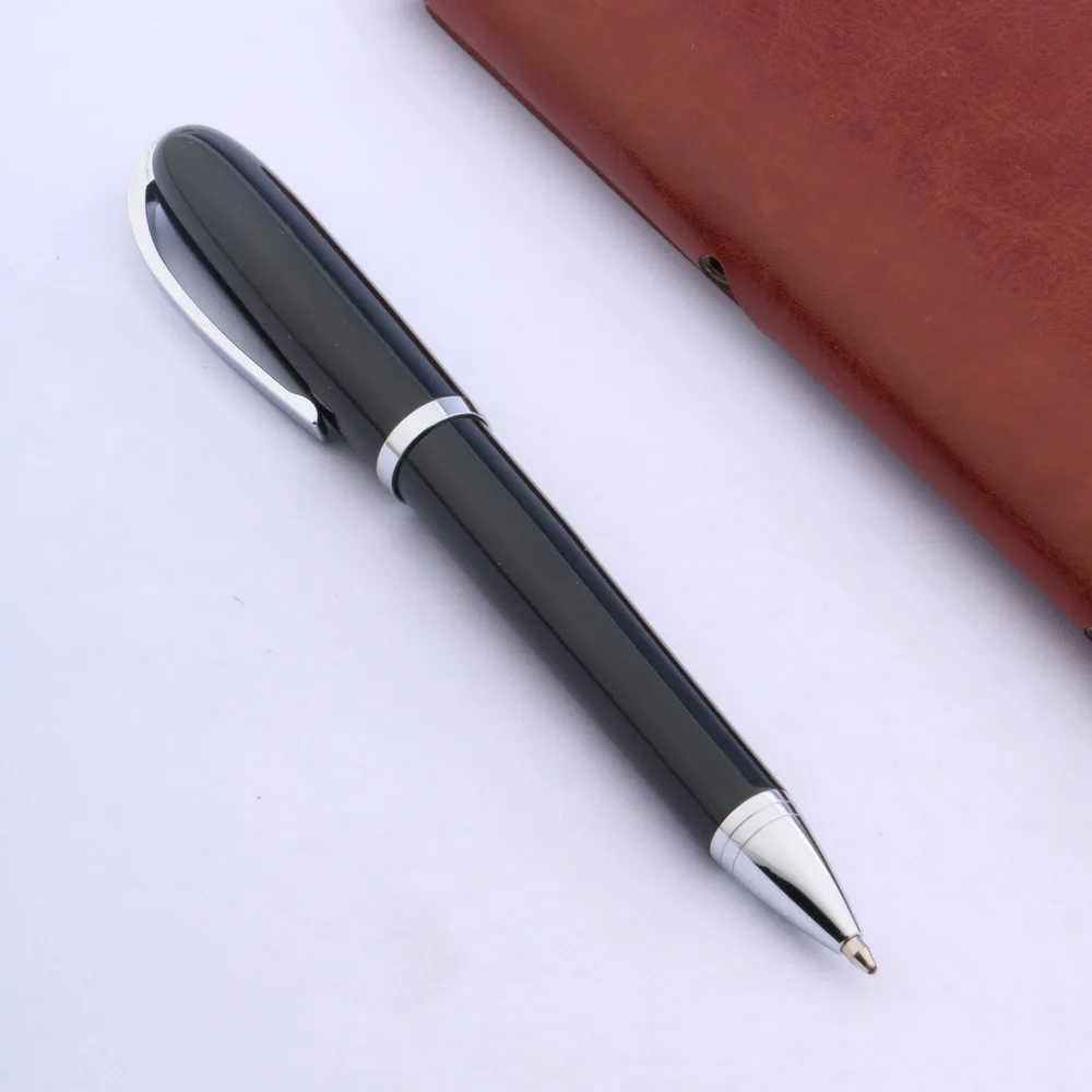 Baoer STUDENT Ballpoint Pen Novel Style Black Holder METAL Business Office School Supplies Writing