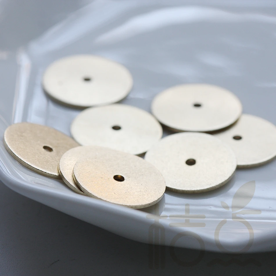 20 Pieces Raw Brass Center Hole Round Disc - Disk - 15mm (4145C-F-304)