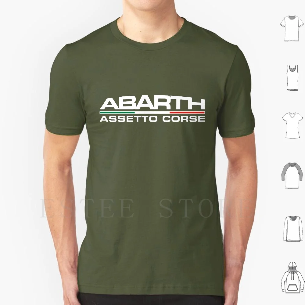 Abarth 500 Assetto Corse Italia T Shirt Men Cotton 6xl Abarth Assetto Corset 500 Italy Racing Sport Tuning Motorsport