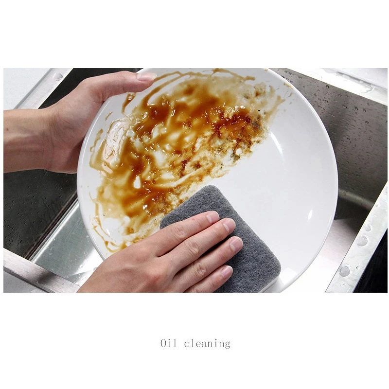 Xiaomi-esponja gruesa de doble cara para lavar platos, almohadilla de limpieza, cepillo nano de algodón, cepillo de olla, esponja de cocina, 5/1 Uds.