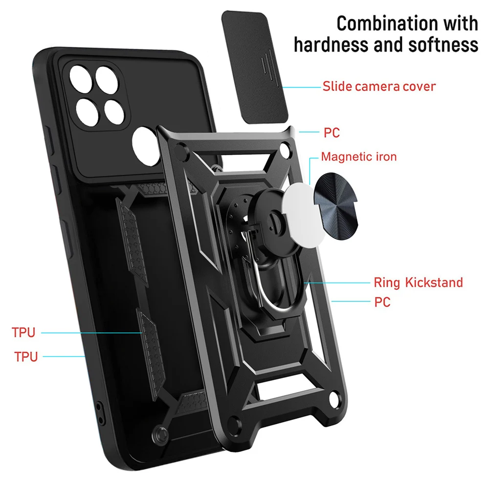 Shockproof Armor Case For OPPO Realme 8 9 Pro Plus 8i C35 C31 C20 C11 C21 C21Y Cover Camera Lens Protection Fundas