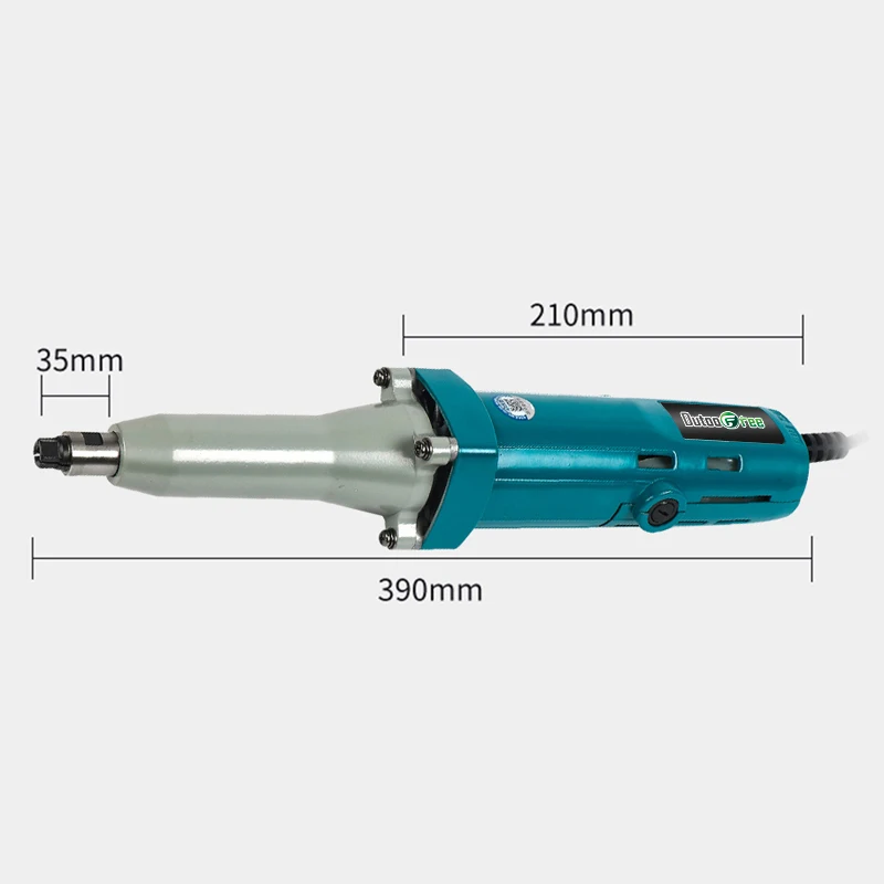 Taladro recto de doble rodamiento para tallado de madera, máquina pulidora de grabado, mesa de raíz rotativa, gran potencia, 850W