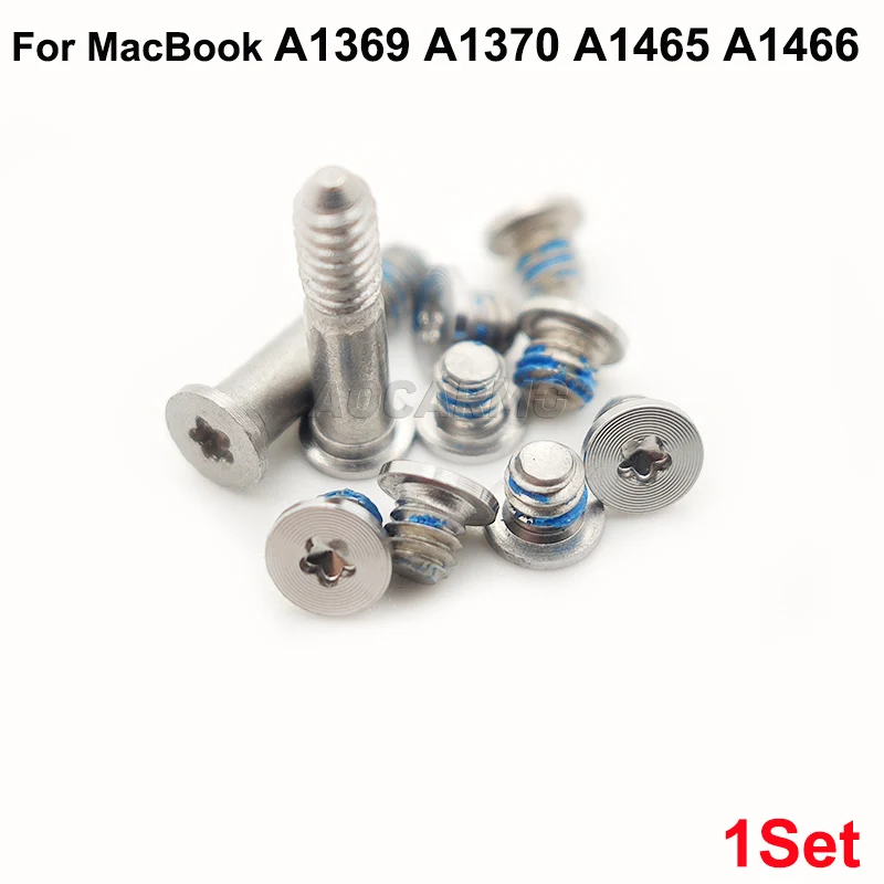 Aocarmo 1Set For MacBook A1369 A1370 A1465 A1466 Bottom Screws Back Cover Screw Replacement Parts