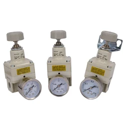 IR1000 IR1010 IR1020 IR2000 Precision Regulator, Pneumatic Air Pressure Regulator 1/8 1/4 G NPT Thread, for Air Compressor FRL