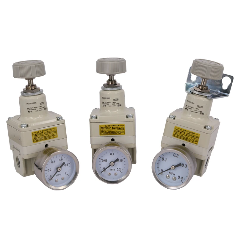 IR1000 IR1010 IR1020 IR2000 Precision Regulator, Pneumatic Air Pressure Regulator 1/8 1/4 G NPT Thread, for Air Compressor FRL
