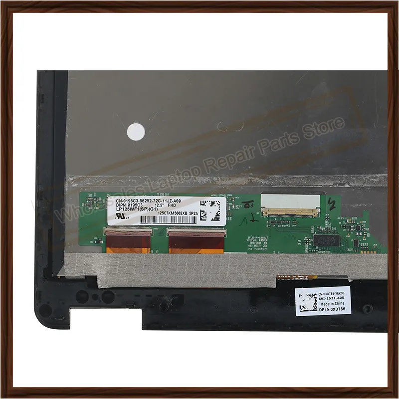 Imagem -06 - Conjunto Original da Tela Táctil do Lcd Dell Latitude E7270 7270 Fhd Lp125wf1-spg4 039dcw Lp125wf1 Spg4 1920x1080 125