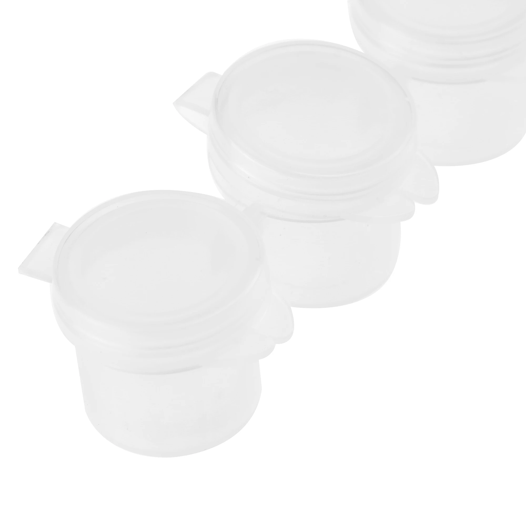 10 Streifen leerer Farbtopf, 3 ml, 5 ml, leerer Acryl-Mini-Farbbehälter, Streifen-Aufbewahrungsbehälter mit Deckel für Kunst und Handwerk, Farbe – Detail 5